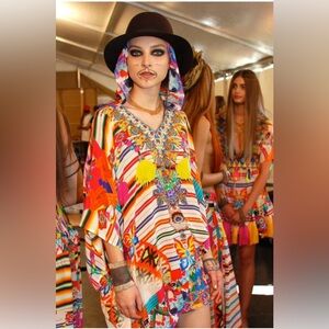 Camilla Silk Blouse with Hoodie - NWOT 💞